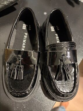 Primark Black Patent Tassel Loafers for Kids